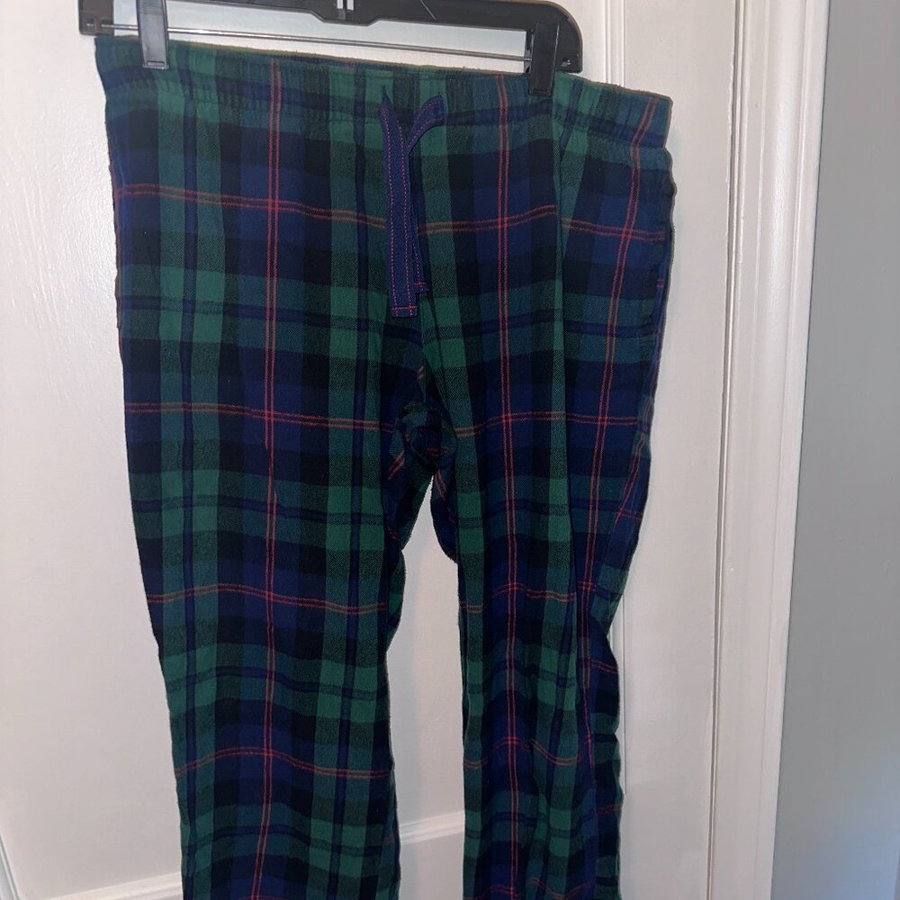 Flannel Old Navy Pajama Pants - Blue and Green - Men's Medium